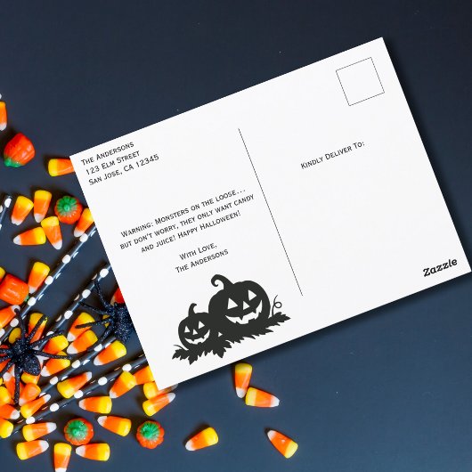 Frankenstein Mummy Grim Sensenmann Niedlich Cat Ha Postkarte