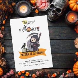 Frankenstein Mummy Grim Sensenmann Niedlich Hallow Einladung