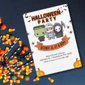 Frankenstein Mummy Grim Sensenmann Niedlich Hallow Einladung