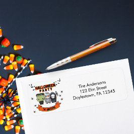 Frankenstein Mummy Grim Sensenmann Spooky Hallowee