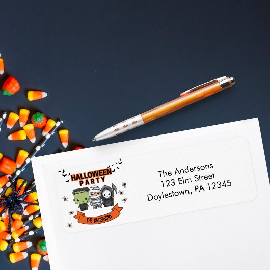 Frankenstein Mummy Grim Sensenmann Spooky Hallowee