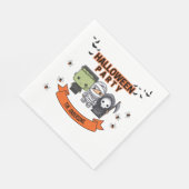 Frankenstein Mummy Grim Sensenmann Spooky Hallowee Serviette (Ecke)