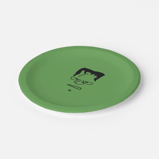 Frankenstein PapierTeller (Schrägansicht)