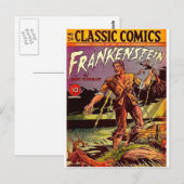 frankenstein postkarte (Vorne/Hinten)