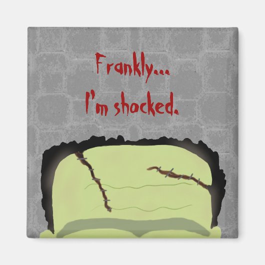 Frankenstein Pun Halloween Magnet (Vorne)