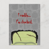 Frankenstein Pun Halloween Postcard Postkarte (Vorderseite)