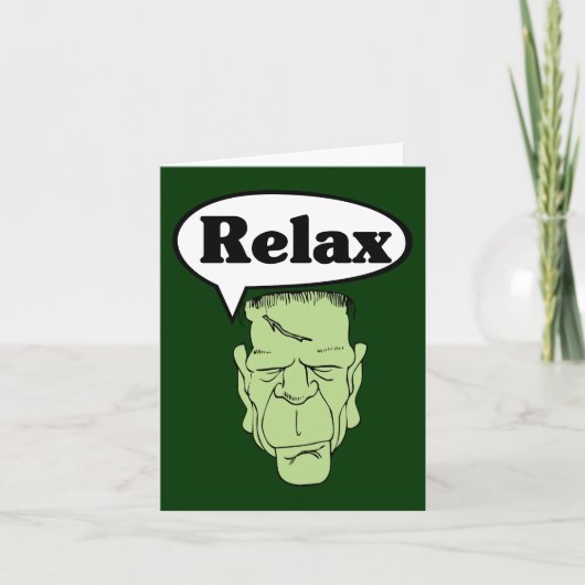 Frankenstein Relax Note Card Karte (Vorderseite)
