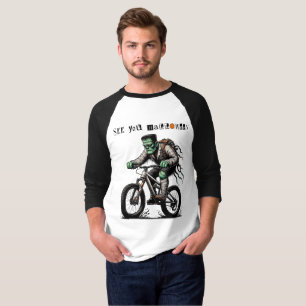 Frankenstein Riding zu Halloween T-Shirt