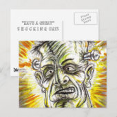 FRANKENSTEIN SHOCK POSTCARD POSTKARTE (Vorne/Hinten)