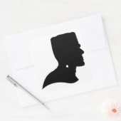 FRANKENSTEIN SILHOUETTE QUADRATISCHER AUFKLEBER (Umschlag)