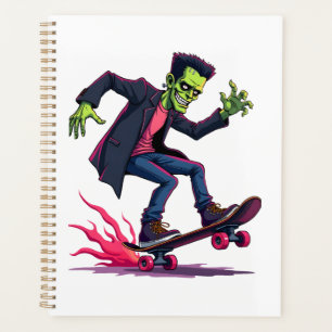 Frankenstein Skater � Coole Halloween Streetwear-S Planer