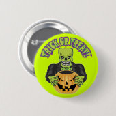 Frankenstein Skull Button (Vorne & Hinten)