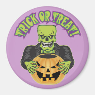 Frankenstein Skull Magnet