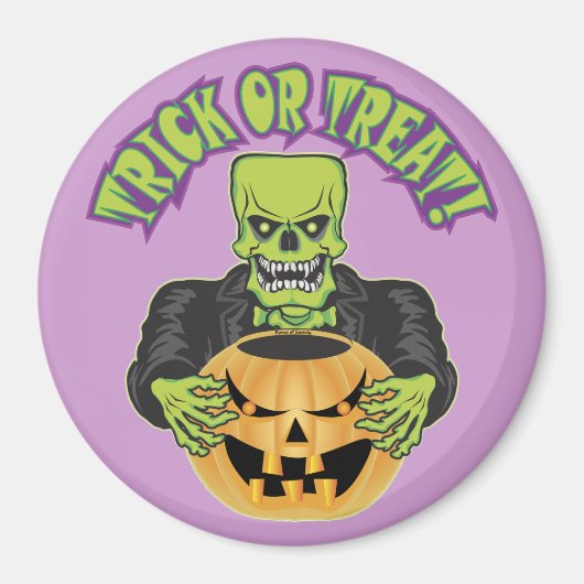 Frankenstein Skull Magnet (Vorne)