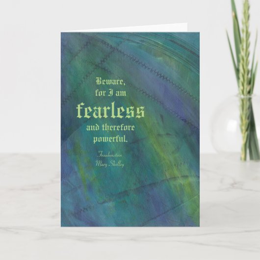 Frankenstein Stiche Karte (Vorderseite)