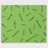 Frankenstein Stitches Geschenkpapier (Flach)