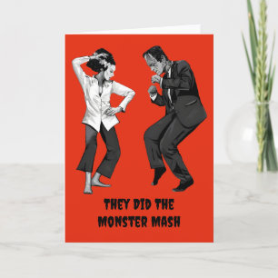 Frankenstein-Tanz-Halloween-Karte Feiertagskarte