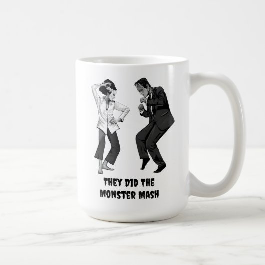 Frankenstein tanzender Becher Kaffeetasse (Rechts)