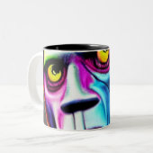 Frankenstein-Tasse Zweifarbige Tasse (Vorderseite Links)