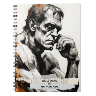 Frankenstein The Thinker Notizbuch Journal Notizblock