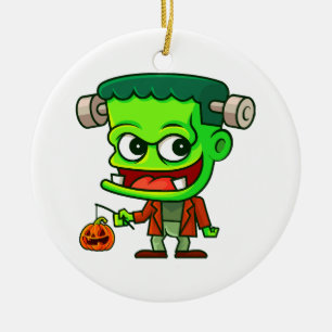 Frankenstein Toon Keramik Ornament