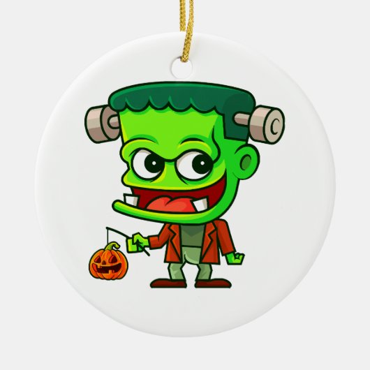 Frankenstein Toon Keramik Ornament (Vorne)