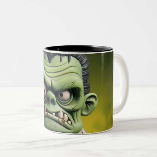 Frankenstein Two-Tone-Kaffee-Tasse Zweifarbige Tasse (VorderseiteRechts)