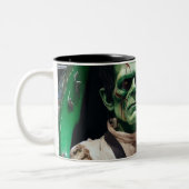 Frankenstein Two-Tone-Kaffee-Tasse Zweifarbige Tasse (Links)