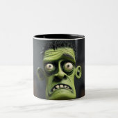 Frankenstein Two-Tone-Kaffee-Tasse Zweifarbige Tasse (Mittel)