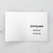 Frankenstein u. Braut - Halloween-Gruß-Karte Karte (Innenseite)