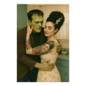 Frankenstein und Bride MCM Art Fotodruck (Vorne)
