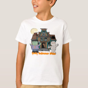 Frankenstein und Mama-Halloween-T - Shirt