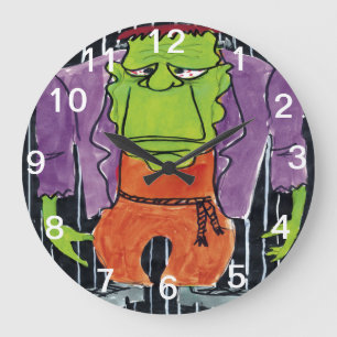 Frankenstein Wall Clock Große Wanduhr