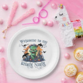 Frankenstein Willkommen in meiner Fright Night Pappteller (Party)