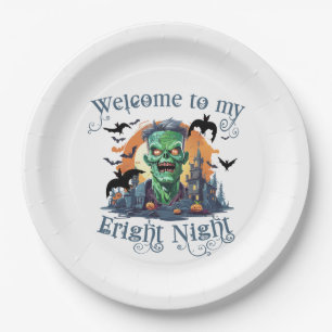 Frankenstein Willkommen in meiner Fright Night Pappteller
