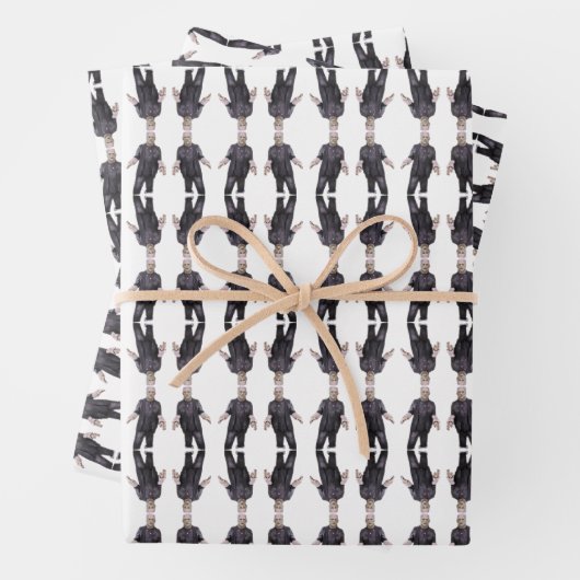 Frankenstein Wrapping Paper Sheets Geschenkpapier Set (Beispiel)