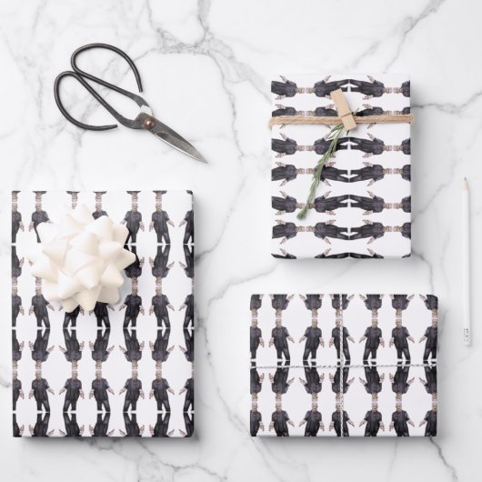 Frankenstein Wrapping Paper Sheets Geschenkpapier Set (Vorderseite)