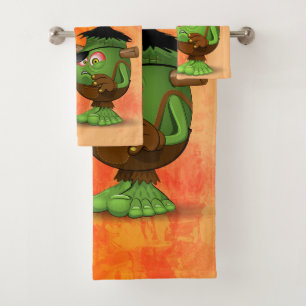 Frankenstein-Zeichen "Normal People Scare Me" Badhandtuch Set