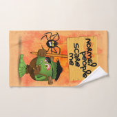 Frankenstein-Zeichen "Normal People Scare Me" Badhandtuch Set (Handtuch)