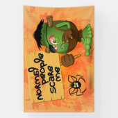 Frankenstein-Zeichen "Normal People Scare Me" Banner (Vertikal)