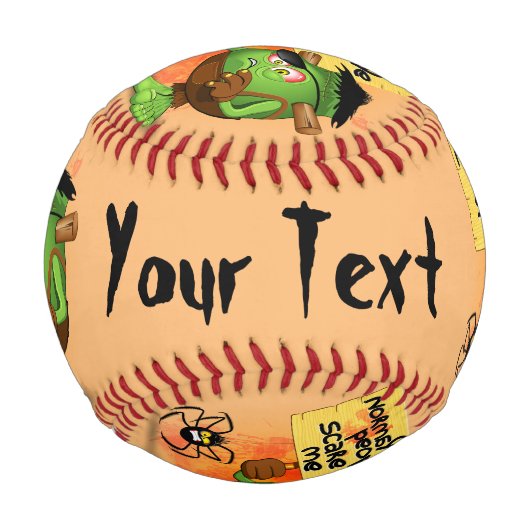 Frankenstein-Zeichen "Normal People Scare Me" Baseball (Rückseite)