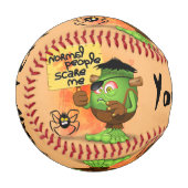 Frankenstein-Zeichen "Normal People Scare Me" Baseball (Vorderseite Links)