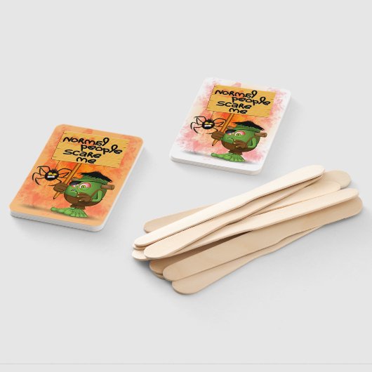 Frankenstein-Zeichen "Normal People Scare Me" Fächer (Non-assembled)