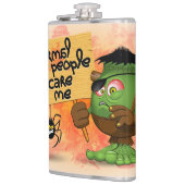 Frankenstein-Zeichen "Normal People Scare Me" Flachmann (Links)