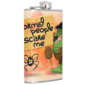 Frankenstein-Zeichen "Normal People Scare Me" Flachmann (Rechts)