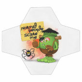 Frankenstein-Zeichen "Normal People Scare Me" Fußball (Flach)