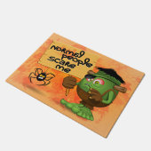 Frankenstein-Zeichen "Normal People Scare Me" Fußmatte (Schrägansicht)