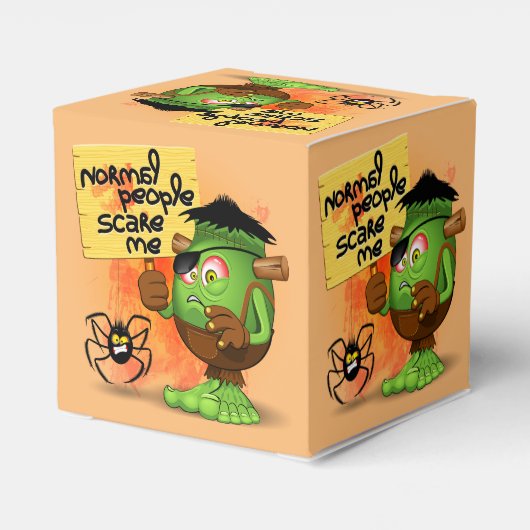 Frankenstein-Zeichen "Normal People Scare Me" Geschenkschachtel (Rückseite)