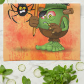 Frankenstein-Zeichen "Normal People Scare Me" Geschirrtuch (Gefaltet)