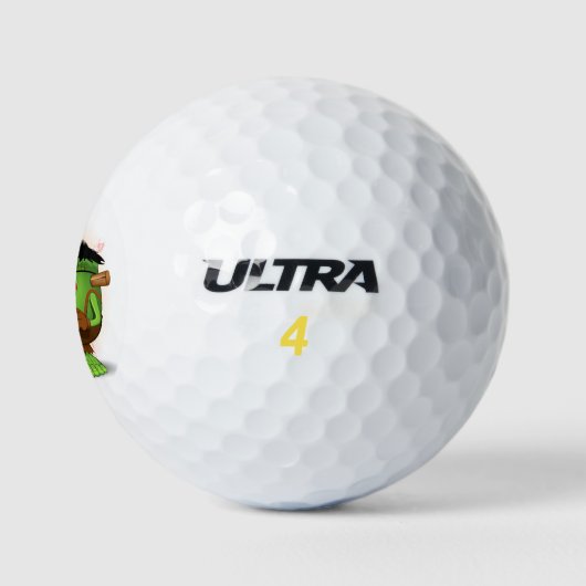 Frankenstein-Zeichen "Normal People Scare Me" Golfball (Logo)